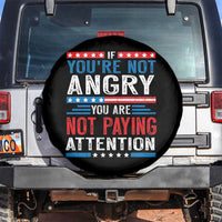If You Are Not Angry You Are Not Paying Attention Spare Tire Cover Vintage Stars And Stripes