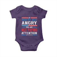 If You Are Not Angry You Are Not Paying Attention Baby Onesie Vintage Stars And Stripes