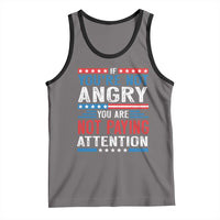 If You Are Not Angry You Are Not Paying Attention Tank Top Vintage Stars And Stripes