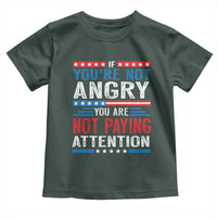If You Are Not Angry You Are Not Paying Attention Toddler T Shirt Vintage Stars And Stripes
