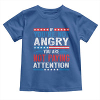 If You Are Not Angry You Are Not Paying Attention Toddler T Shirt Vintage Stars And Stripes