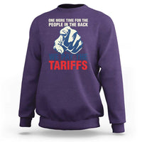 One More Time For The People In The Back We Pay The Tariffs Sweatshirt Pointing Hand