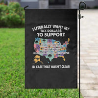 I Literally Want My Tax Dollars To Support National Parks Garden Flag In Case That Wasn't Clear Vintage American Map - Wonder Print Shop