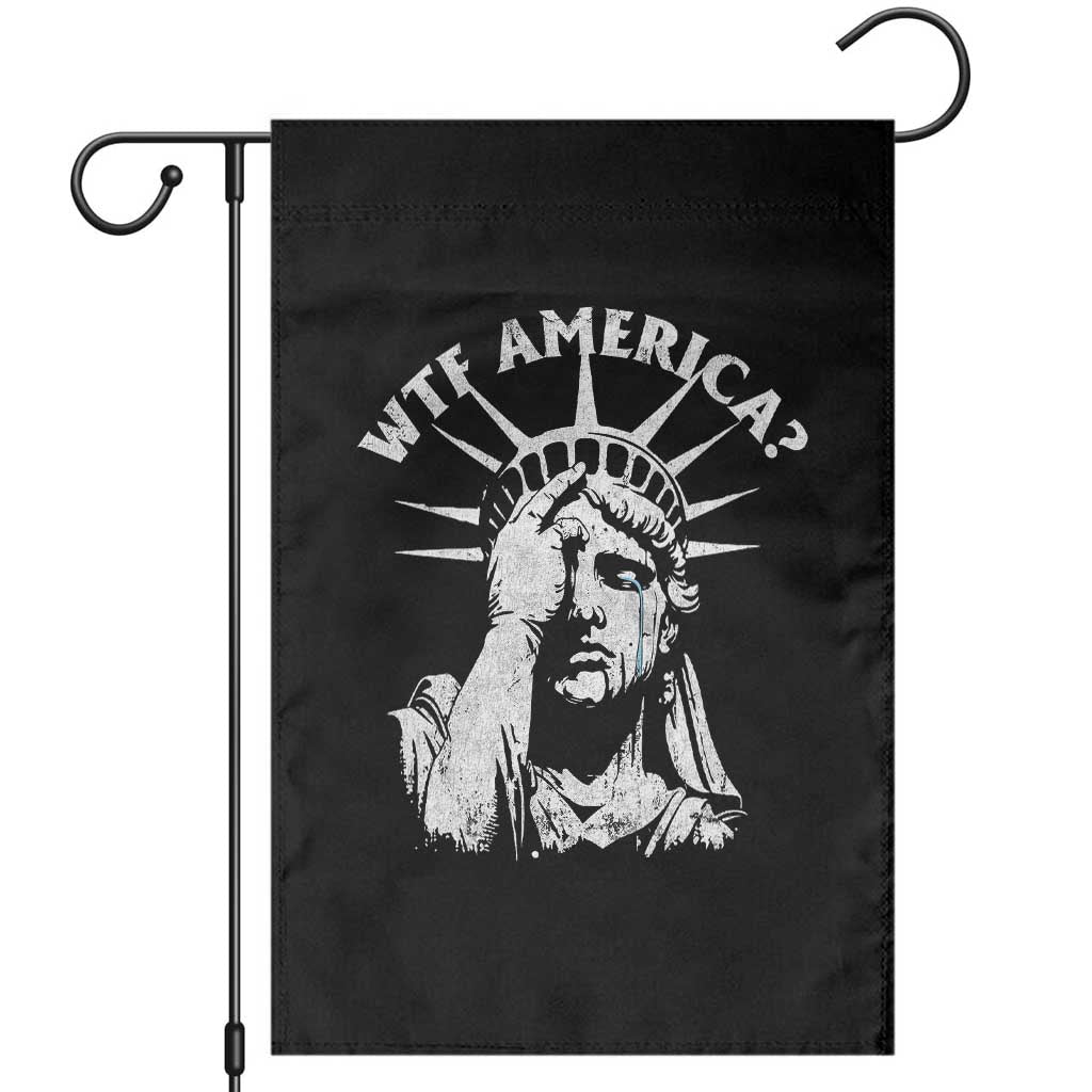 Funny Statue Of Liberty WTF America Garden Flag - Wonder Print Shop