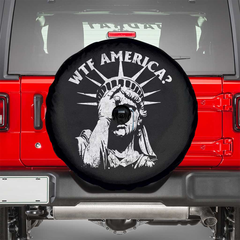 Funny Statue Of Liberty WTF America Spare Tire Cover