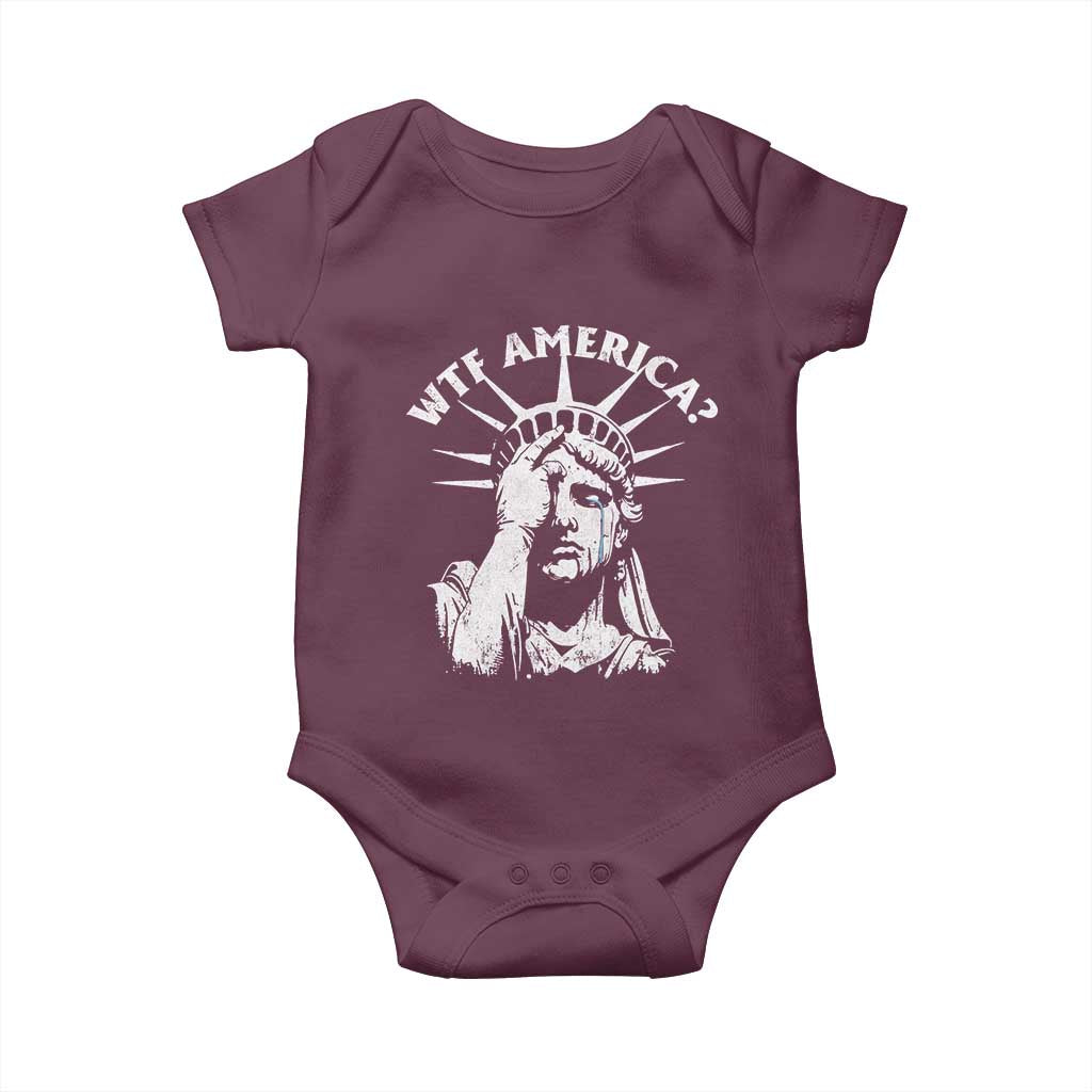 Funny Statue Of Liberty WTF America Baby Onesie