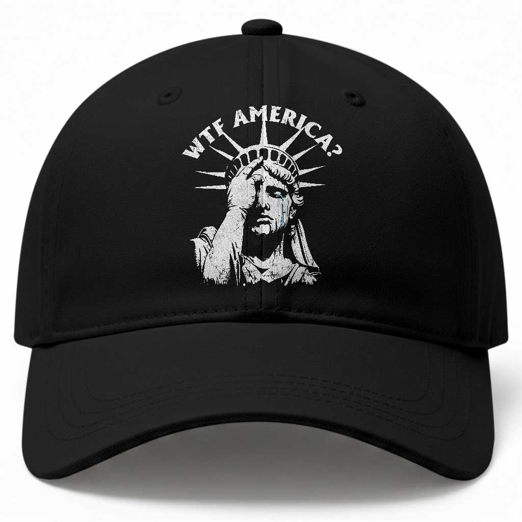 Funny Statue Of Liberty WTF America Baseball Cap