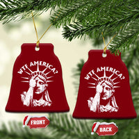 Funny Statue Of Liberty WTF America Ceramic Ornament - Wonder Print Shop