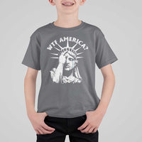 Funny Statue Of Liberty WTF America T Shirt For Kid