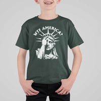 Funny Statue Of Liberty WTF America T Shirt For Kid