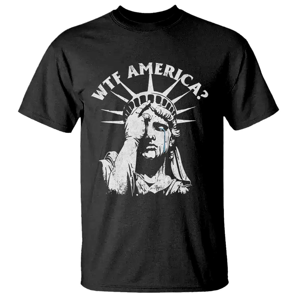 Funny Statue Of Liberty WTF America T Shirt