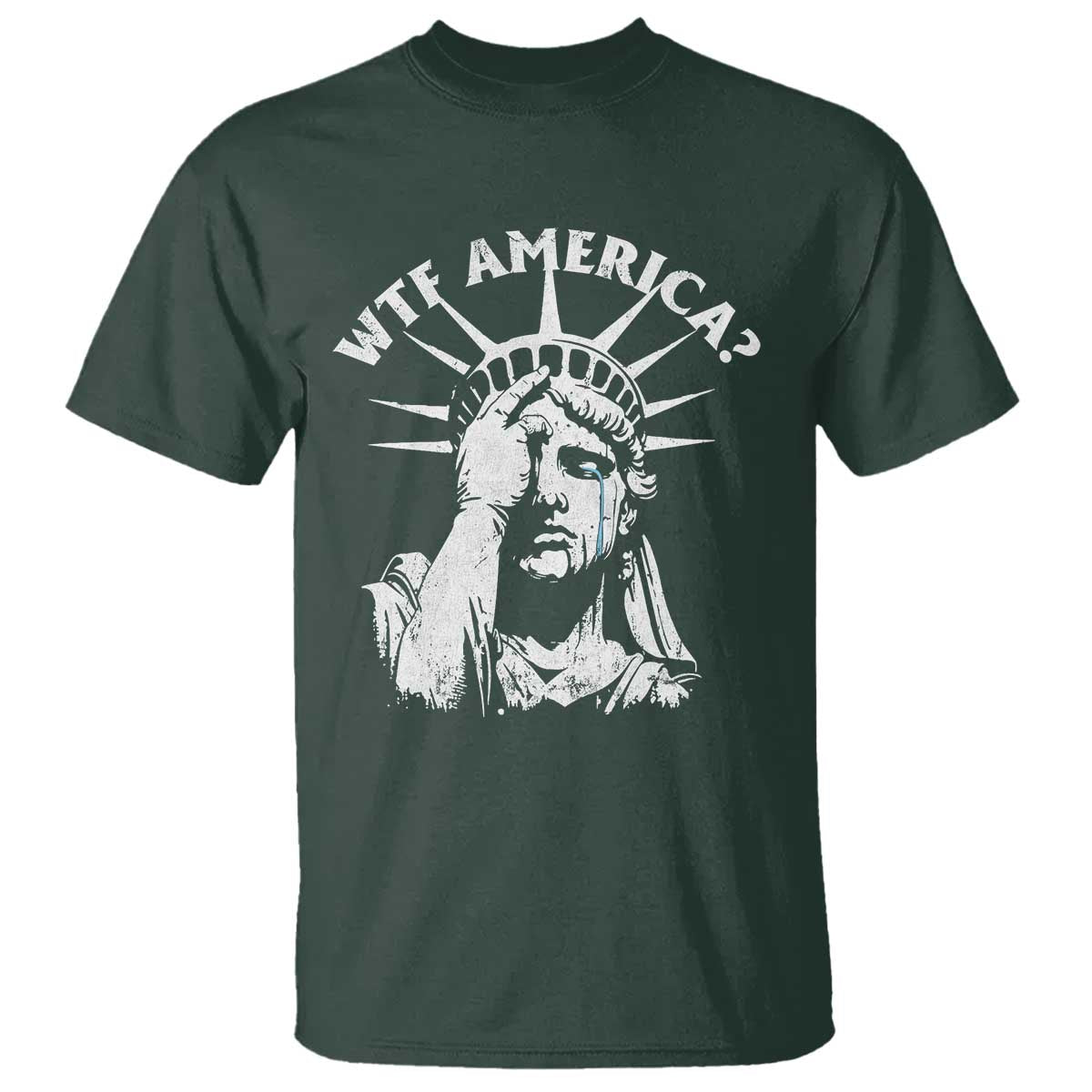 Funny Statue Of Liberty WTF America T Shirt