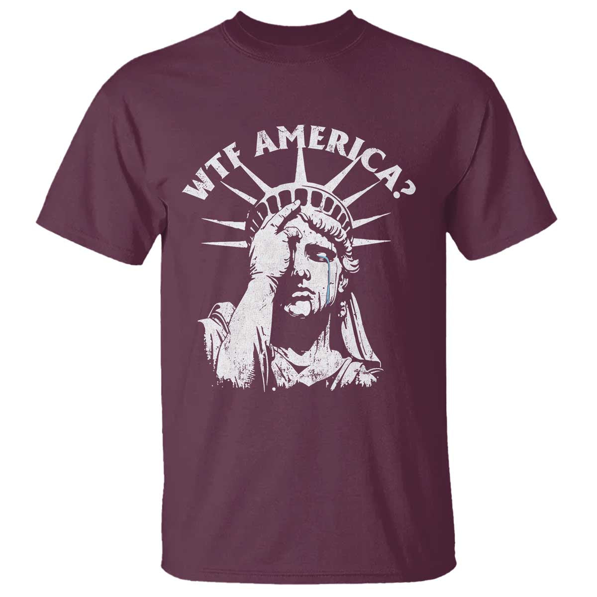 Funny Statue Of Liberty WTF America T Shirt