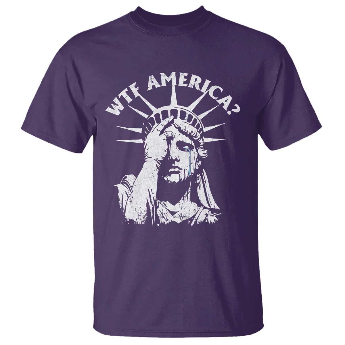 Funny Statue Of Liberty WTF America T Shirt