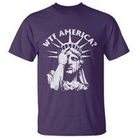 Funny Statue Of Liberty WTF America T Shirt