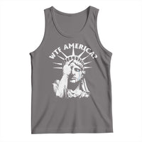 Funny Statue Of Liberty WTF America Tank Top