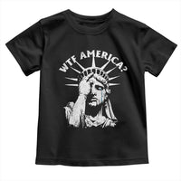 Funny Statue Of Liberty WTF America Toddler T Shirt