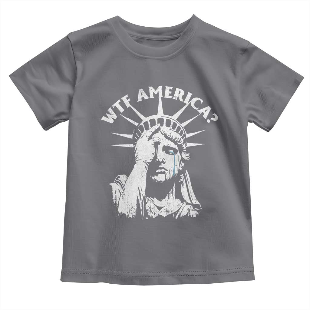 Funny Statue Of Liberty WTF America Toddler T Shirt