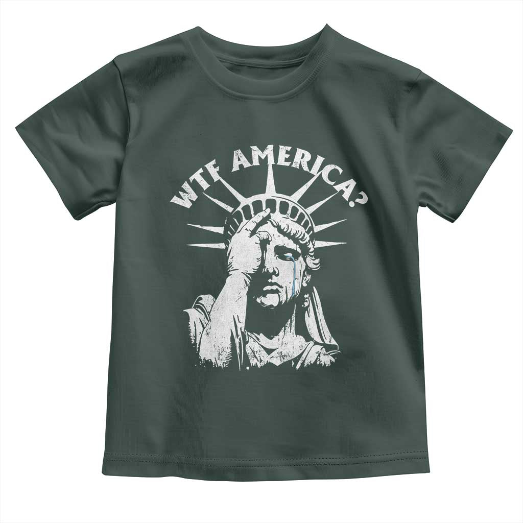 Funny Statue Of Liberty WTF America Toddler T Shirt