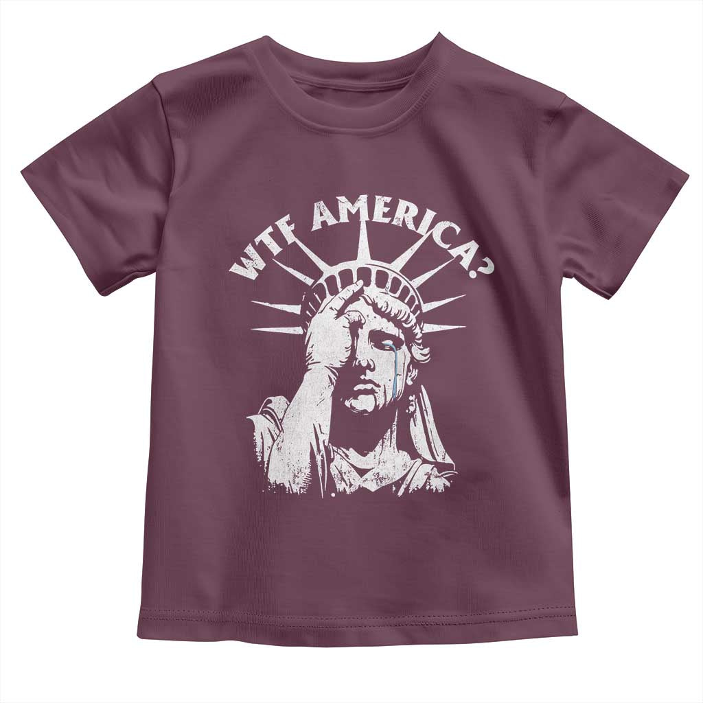 Funny Statue Of Liberty WTF America Toddler T Shirt