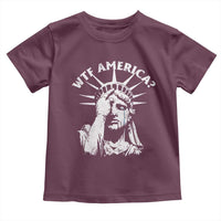 Funny Statue Of Liberty WTF America Toddler T Shirt