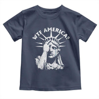 Funny Statue Of Liberty WTF America Toddler T Shirt