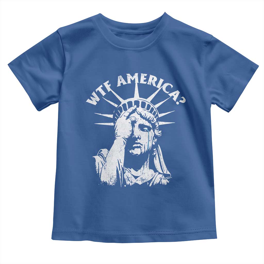 Funny Statue Of Liberty WTF America Toddler T Shirt
