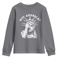Funny Statue Of Liberty WTF America Youth Sweatshirt
