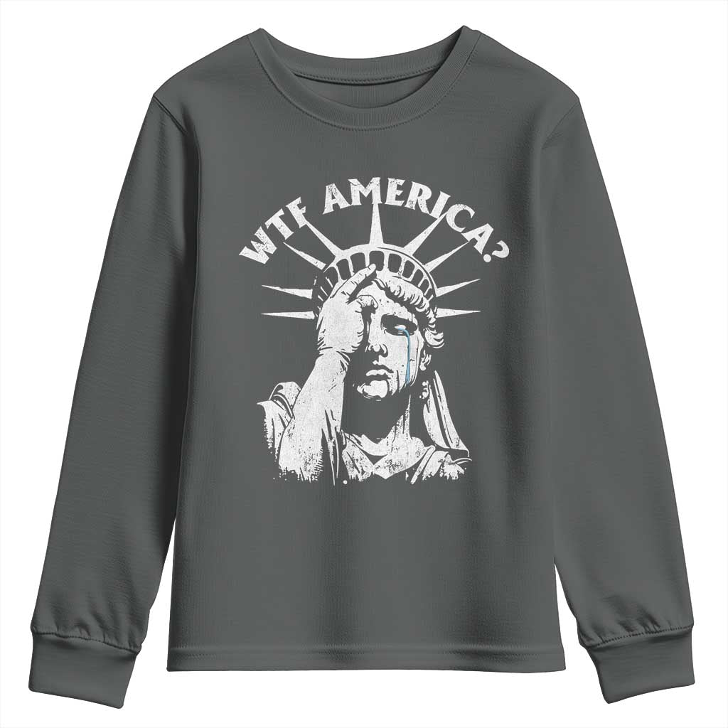 Funny Statue Of Liberty WTF America Youth Sweatshirt