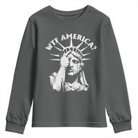 Funny Statue Of Liberty WTF America Youth Sweatshirt