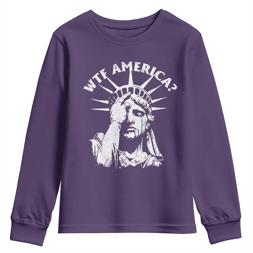 Funny Statue Of Liberty WTF America Youth Sweatshirt