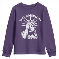 Funny Statue Of Liberty WTF America Youth Sweatshirt