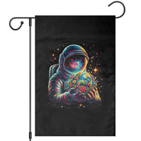 Astronaut Earth Flowers Spaceman Planet Galaxy Universe Garden Flag