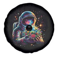 Astronaut Earth Flowers Spaceman Planet Galaxy Universe Spare Tire Cover
