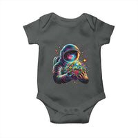 Astronaut Earth Flowers Spaceman Planet Galaxy Universe Baby Onesie