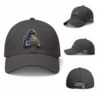 Astronaut Earth Flowers Spaceman Planet Galaxy Universe Baseball Cap