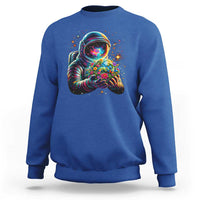 Astronaut Earth Flowers Spaceman Planet Galaxy Universe Sweatshirt
