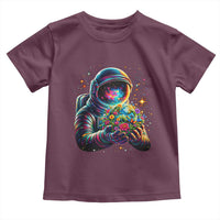 Astronaut Earth Flowers Spaceman Planet Galaxy Universe Toddler T Shirt