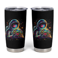 Astronaut Earth Flowers Spaceman Planet Galaxy Universe Tumbler Cup