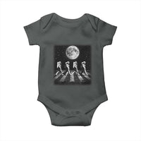 Astronauts Walking In Space Galaxy Moon Planet Baby Onesie