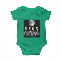 Astronauts Walking In Space Galaxy Moon Planet Baby Onesie