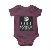 Astronauts Walking In Space Galaxy Moon Planet Baby Onesie