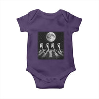 Astronauts Walking In Space Galaxy Moon Planet Baby Onesie