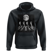 Astronauts Walking In Space Galaxy Moon Planet Hoodie