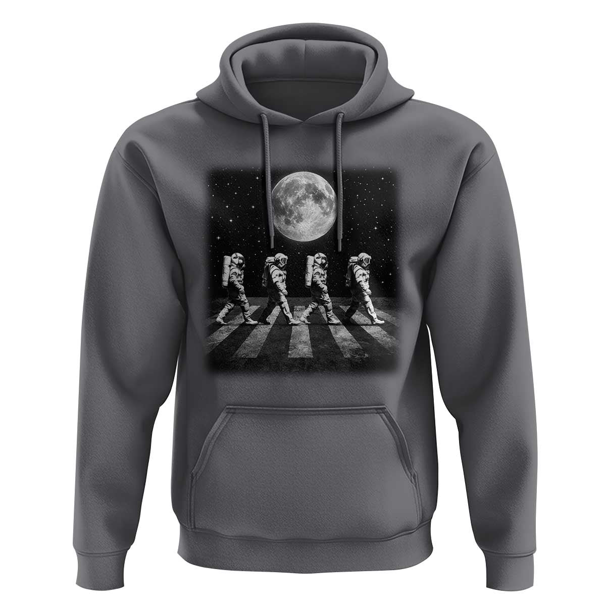 Astronauts Walking In Space Galaxy Moon Planet Hoodie