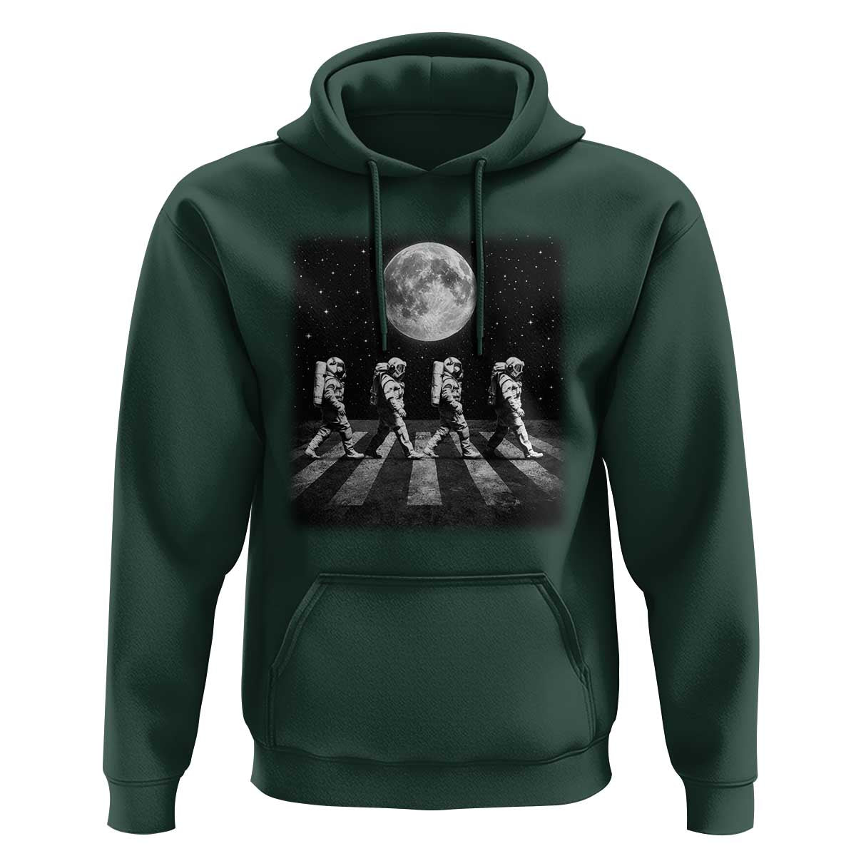 Astronauts Walking In Space Galaxy Moon Planet Hoodie