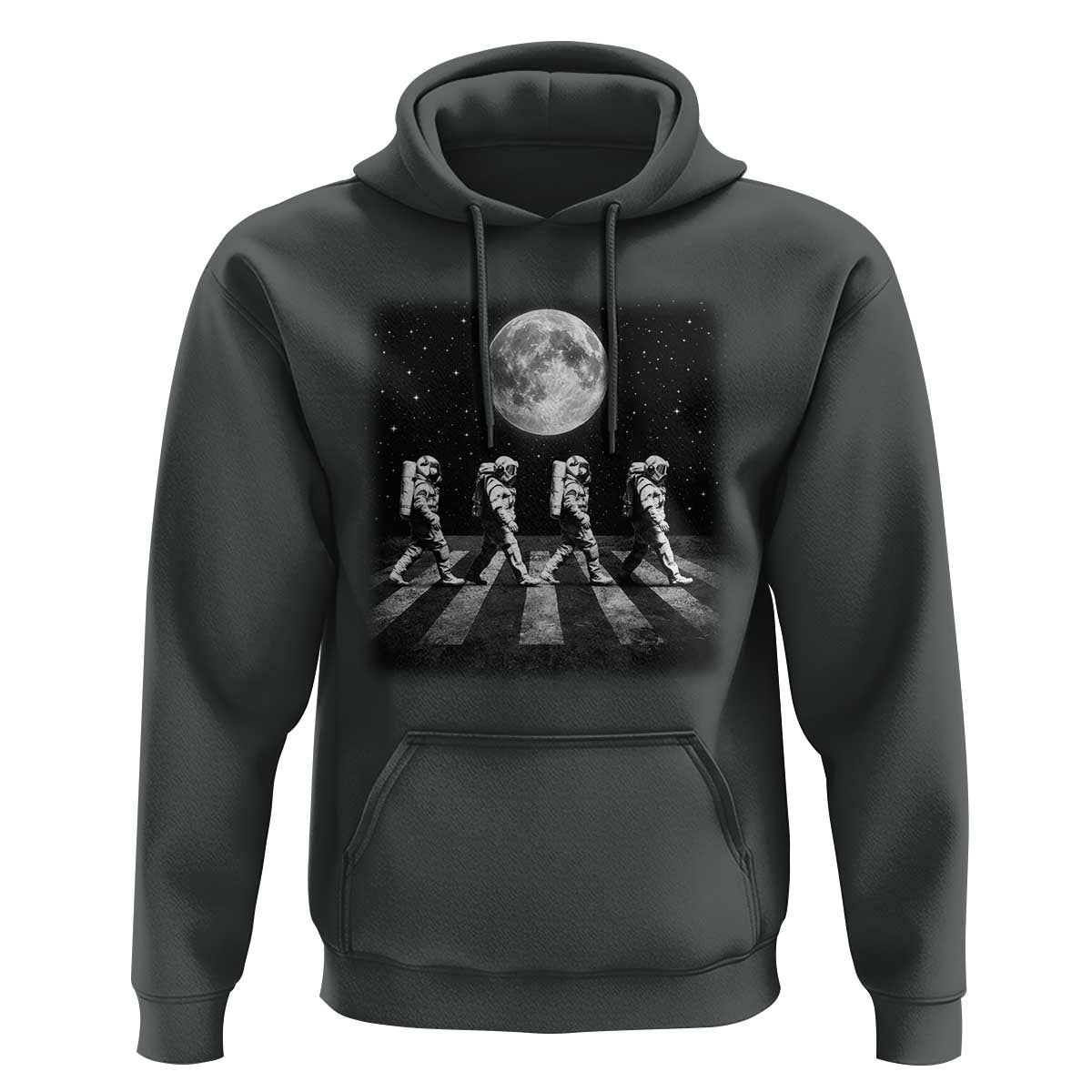 Astronauts Walking In Space Galaxy Moon Planet Hoodie