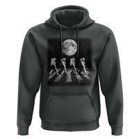 Astronauts Walking In Space Galaxy Moon Planet Hoodie