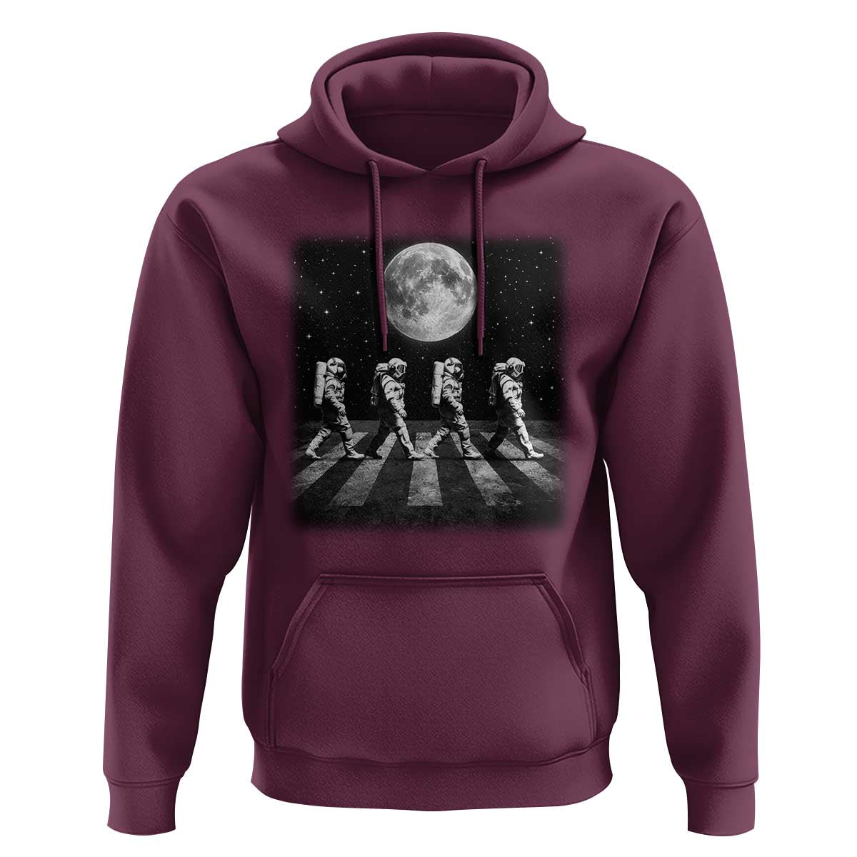 Astronauts Walking In Space Galaxy Moon Planet Hoodie