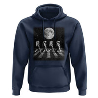 Astronauts Walking In Space Galaxy Moon Planet Hoodie